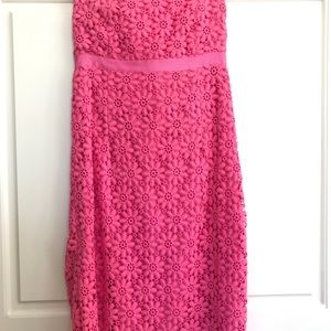 Lilly Pullitzer Hot Pink Strapless Dress